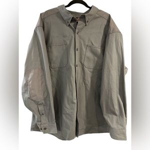 Ridgecut Men’s‎ Toughwear Work Shirt 3XL. Gray Like New Condition